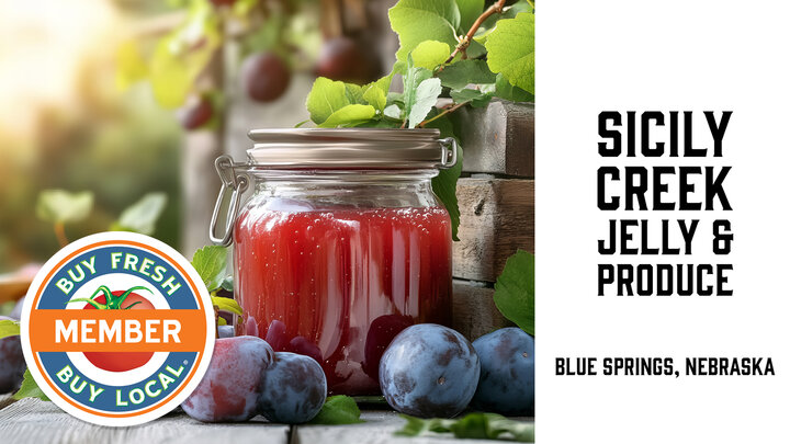 Spotlight photo for Sicily Creek Jelly and Produce showing a jar of plum jam